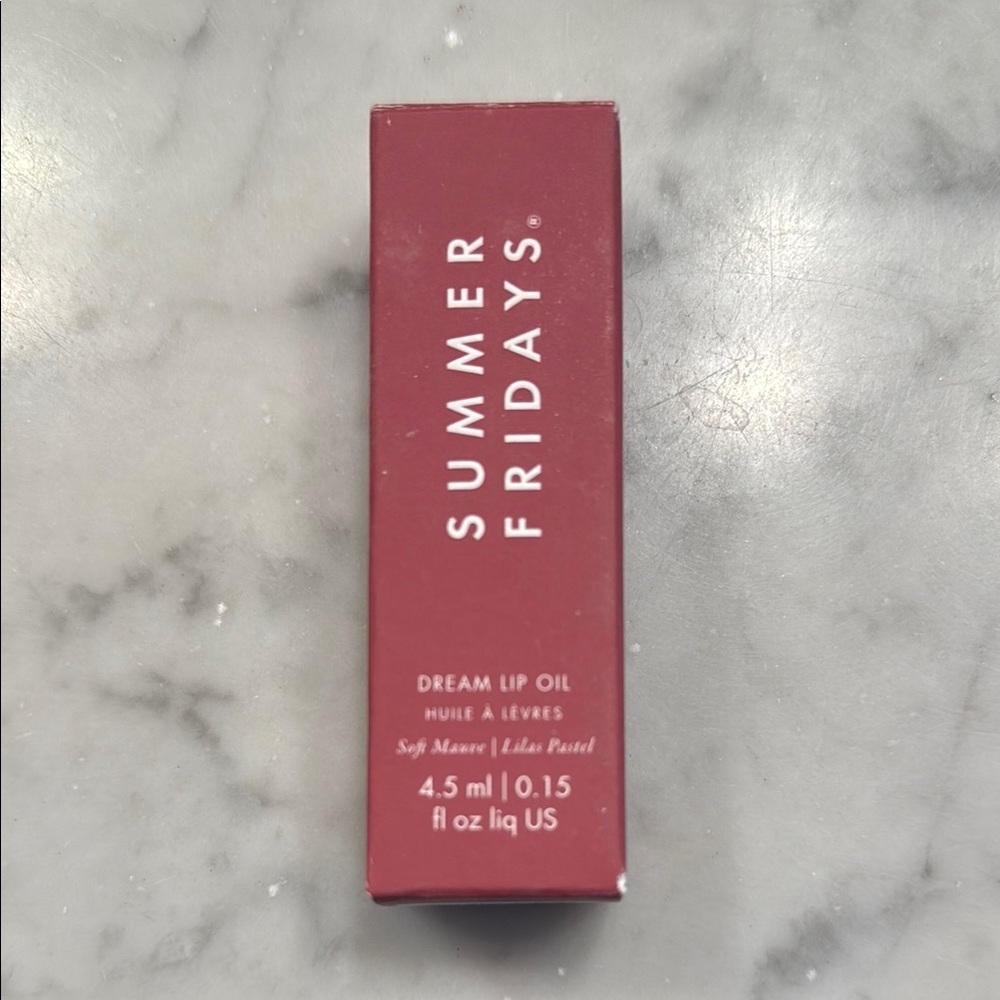 Summer Fridays Dream Lip Oil in Deep Red